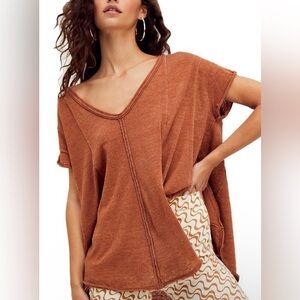 Free People We The Free Sammie Tee in Copper